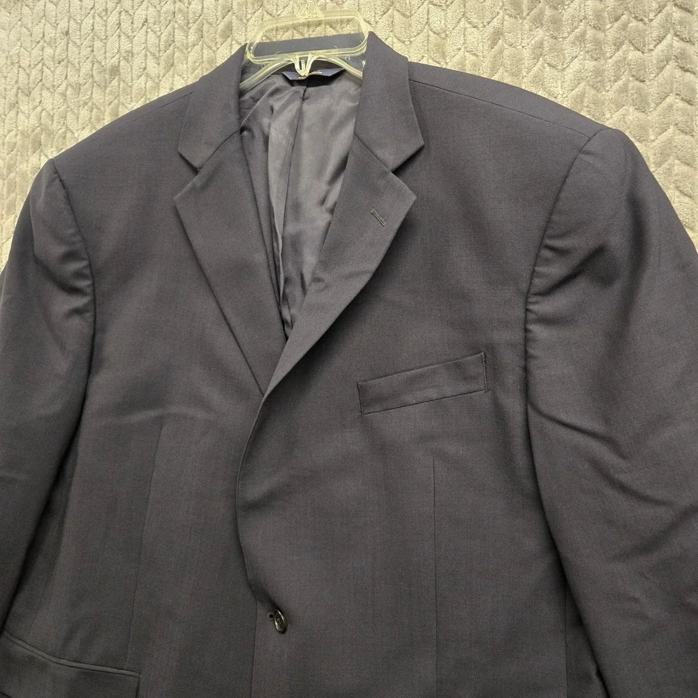 Brooks Brothers 346 Stretch Wool Blazer Jacket Men 46R Modern Business Navy Blue